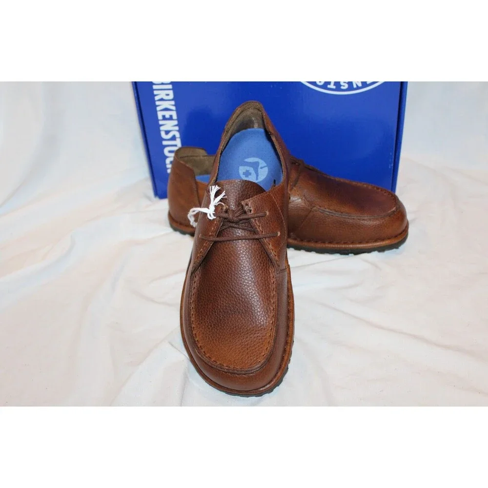 Birkenstock Men's Utti Leather Slip On Casual Shoes Dark Roast EU 42 US 9